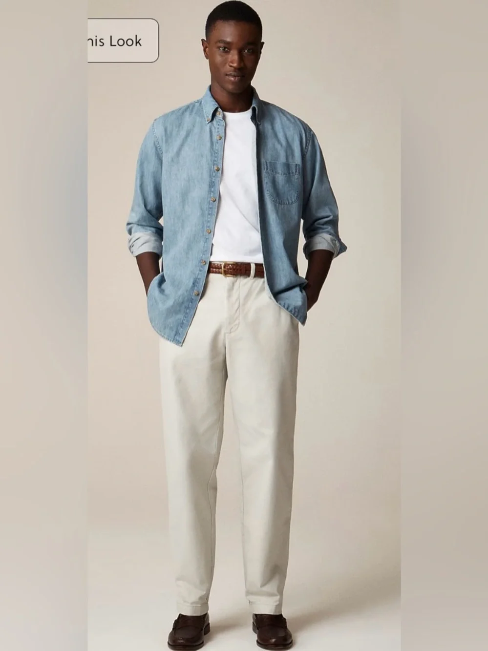 J.Crew Classic chino pant in stone